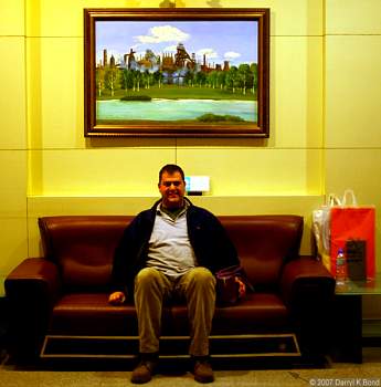 Baotou steelworks painting at the station