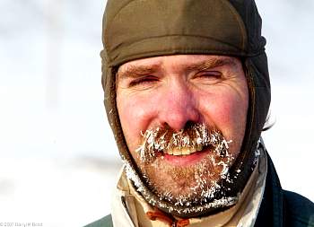 Fellow photographer growing icicles